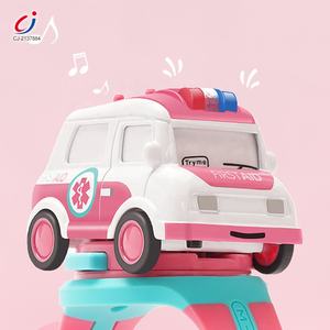 1:62การ์ตูนโลหะผสมดึงกลับเหนี่ยวนำแรงเสียดทานรถพยาบาล Diecast รถของเล่นเด็ก - Product Image 3