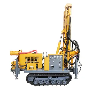 200M 300M Drilling Depth Pneumatic Dth Crawler Drilling Rig For Water Well Drilling Rig Machine Driven By Diesel Engine For Sale