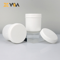 Bocaux en plastique PET transparent avec couvercle à vis, contenants vides pour capsules et poudres, personnalisables avec logo, plusieurs tailles disponibles