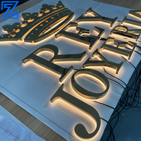 Lettres LED personnalisées en acrylique rétroéclairées et logos lumineux