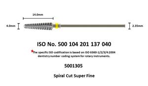 Fresa dentale elettrolitica di lucidatura del laboratorio dentale del carburo di tungsteno di 5001305 frese usata per acrilico/porcellana della colata/fresa dentaria - Product Image 2