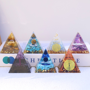 Wholesale Natural Crystal <strong>Stone</strong> Chips Loose Gemstone Resin <strong>Chakra</strong> Pyramid Carved <strong>Engraving</strong> - Product Image 5