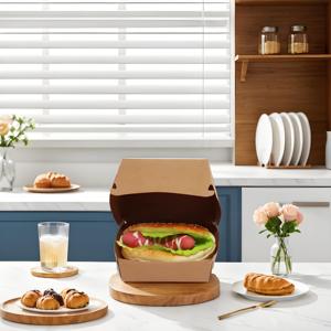 Recyclable Custom Wrapping Paper Packaging Eco Friendly Box With Logo Lunch Fast <strong>Food</strong> Fried Chicken Burger Box Cardboard - Product Image 1