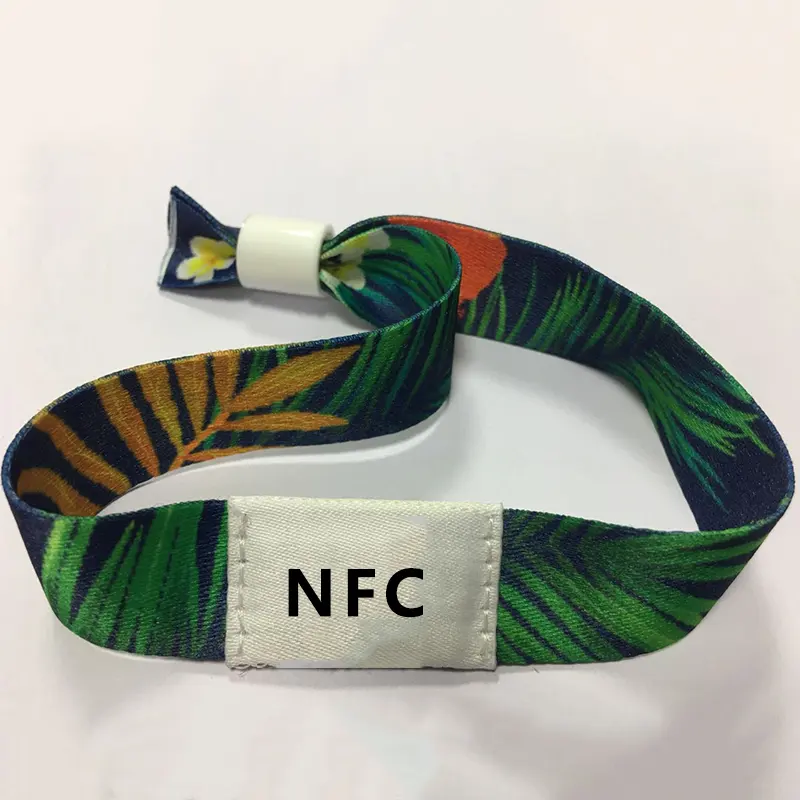 맞춤형 친환경 NFC 결제 조정 가능한 RFID 스마트 칩 팔찌 팔찌 이벤트