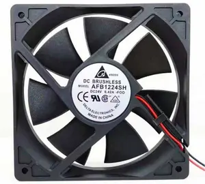 Original Delta 12V 48V DC24V 0.42A EC AC 12CM 12025 120X120X25MM large air volume inverter AFB1224SH cooling fan