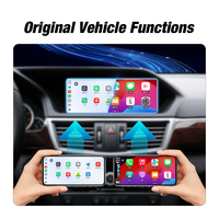 Decodificador Inalámbrico Carplay, Adaptador de Duplicación de Pantalla de Teléfono Android Auto, Plug and Play para Mercedes GLK 2008-2011 NTG 4.0
