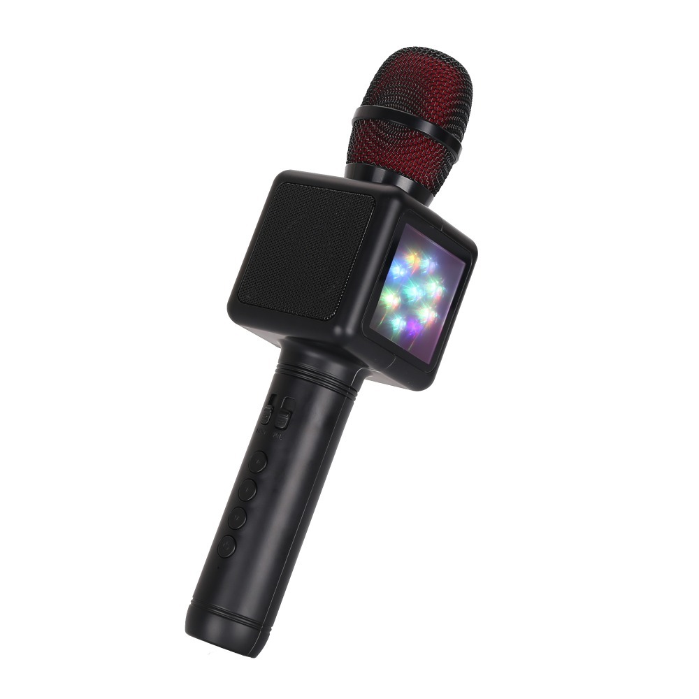 GAM-E101 Bluetooth sans fil karaoké micro avec fonction changeur de voix et lumière led colorée