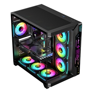 กล่องเกมแบบเต็มตัวทำจากแก้วมีเทมเปอร์ RGB ATX แบบเต็มจอเคสและหอคอยคอมพิวเตอร์ - Product Image 4