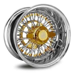 Nouvelle jante en acier chromé <span class=keywords><strong>de</strong></span> 14 pouces à rayons croisés avec 60 rayons, type inversé, 13x7 14x7J, avec spinner et adaptateur - Product Image 6