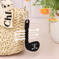 Porte-tee de golf en cuir PU de qualité supérieure avec clip ceinture – Organisateur portable pour tee de golf – Accessoire de golf pour un rangement facile des tee