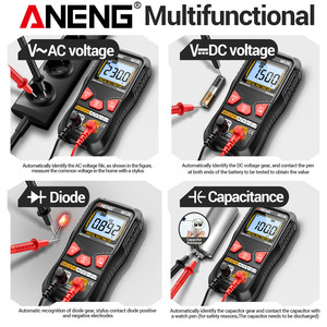 Multimètre M126 avec détection de tension NCV, double mode de fonctionnement, testeur de condensateurs 40M 200F, détection de diodes 4 - Product Image 5