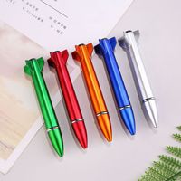 Pulpen Gel Bentuk Roket Pesawat Terbang Kreatif Logo Dapat Disesuaikan, Tampilan Menarik, Plastik 12cm, Pulpen Promosi Tinta Hitam 1.0mm