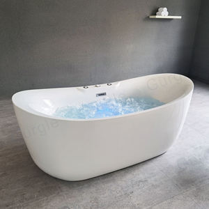 Jacuzzi de Acrílico para Interiores con Hidromasaje, Bañera de Burbujas con Ozono y Luces de Ambiente Romántico de Colores - Product Image 1