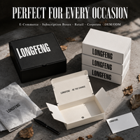 Boîte d'expédition postale auto-adhésive en carton ondulé recyclé personnalisée avec bande de déchirement, impression écologique, emballage durable