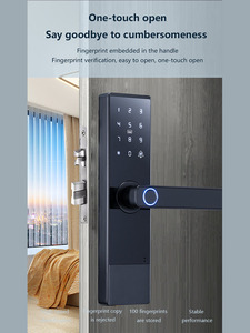 Tuya High-End Luxury Wood Smart Fingerprint Password Lock for Office Hotel Home Indoor with Cloud Data Storage Wi-Fi Network - Product Image 4