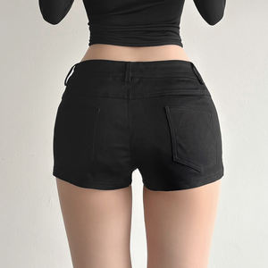 Shorts Casuales de Cintura Baja, Color Sólido, Transpirables, Elásticos y Ajustados para Mujer, Estilo Y2K, Directo de Fábrica - Product Image 5