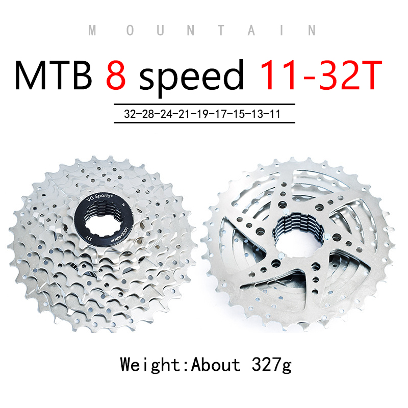 8 vitesses 11-32T Argent