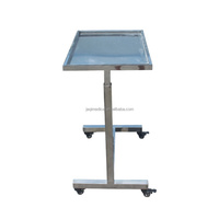 Table auxiliaire vétérinaire en acier inoxydable JQ-SS01, chariot à instruments médicaux pour cliniques vétérinaires