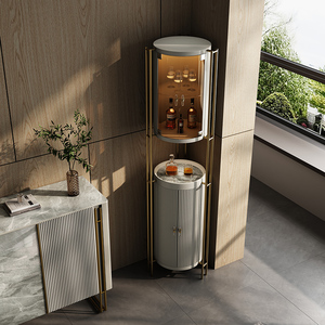 Meubles de luxe maison salon armoire à vin <span class=keywords><strong>en</strong></span> <span class=keywords><strong>bois</strong></span> personnalisée <span class=keywords><strong>bar</strong></span> avec vitrine vitrine armoire <span class=keywords><strong>d</strong></span>'<span class=keywords><strong>angle</strong></span> même armoire latérale - Product Image 3