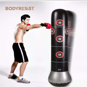 1.6M Fitness <strong>Inflatable</strong> Punching <strong>Bag</strong> Stress <strong>Punch</strong> Tower <strong>Bag</strong> Speed Stand Power Boxing Target <strong>Bag</strong> for Kids Teenagers - Product Image 1