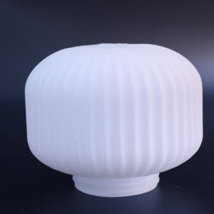 פיצוץ חול לבן מוגבה סודה קפואה-סיד כדור זכוכית כדור כדור הארץ תקרה מנורת תקרה כיסוי מסורתי צרפתי עתיק מינימליסטי - Product Image 4