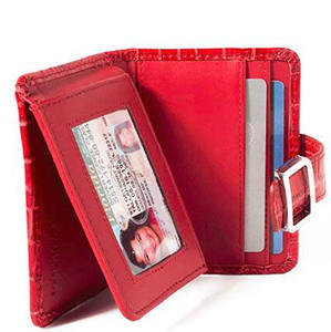 <span class=keywords><strong>Portafogli</strong></span> con cerniera piccolo Bifold portamocche per carte RFID custodia bloccante da <span class=keywords><strong>donna</strong></span> <span class=keywords><strong>portafogli</strong></span> con finestra di identità - Product Image 1