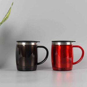 Stainless Steel Vacuum Tumbler 14 Oz With Lid Travel <b>Mug</b> Red Pink TL-1028 <b>Insulated</b> Coffee <b>Mug</b> for Adults - Product Image 3