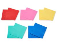 Ensemble de vaisselle jetable arc-en-ciel coloré OEM ODM, assiettes en papier, gobelets, serviettes, décorations de fête