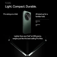 Smartphone OnePlus Open 5G original, version mondiale, 16 Go, 1 To, 512 Go, double SIM, 7,82 pouces + 6,31 pouces, téléphones