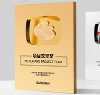 Plaques de récompense en aluminium avec logo personnalisé, plaques de récompense en métal, trophées vierges style YouTube, récompenses personnalisées