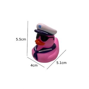 Custom Logo Navy Promotional Low Price Assorted Design 2 Inch Bulk Portable Silk <b>Screen</b> Printed Vinyl Squeaky Yellow Rubber <b>Bath</b> - Product Image 2