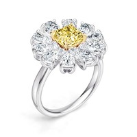 Anillos de Moda en Latón con Cristales de Circonita Cúbica en Forma de Corazón Morado, Elegantes Anillos de Boda en Color Plata para Mujer