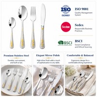Ensemble de couverts en acier inoxydable rose doré, portable, compatible lave-vaisselle, écologique, cuillères, fourchettes, couteaux pour hôtel, restaurant, salle à manger