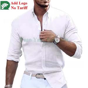 <span class=keywords><strong>Chemise</strong></span> habillée pour homme sur mesure Coupe régulière Rayures fines Boutons sur le devant Col boutonné <span class=keywords><strong>Chemise</strong></span> décontractée pour homme - Product Image 2