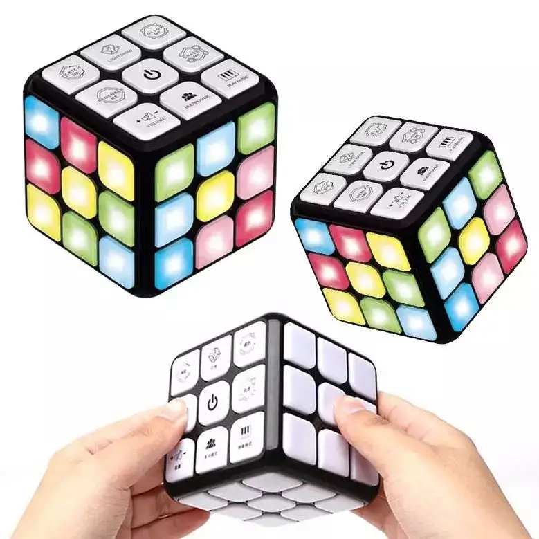 Cubo magico di musica multifunzione, cubo magico del gioco Iq giocattoli di allenamento del cervello di memoria per bambini
