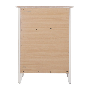 White Nightstand With Drawer And Cabinet <b>For</b> Bedroom - Product Image 4