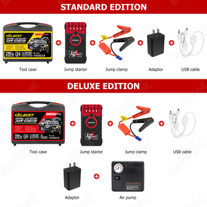 Hiệu quả xe & xe máy nhảy khởi động với trường hợp công cụ 12000mAh <span class=keywords><strong>400A</strong></span> 3.5L gas/2.0L DIESEL bắt đầu 5V/2A Đầu ra 1000 chu kỳ - Product Image 6