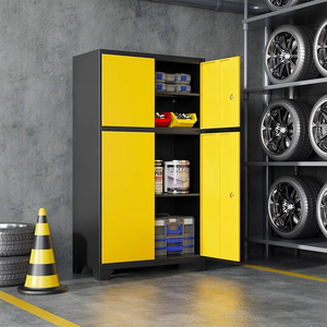 Gabinete de almacenamiento de herramientas de Metal <span class=keywords><strong>para</strong></span> garaje, caja de casillero de bicicleta de acero <span class=keywords><strong>para</strong></span> estacionamiento, almacenamiento de coche, accesorios <span class=keywords><strong>para</strong></span> coche, casillero oculto - Product Image 5