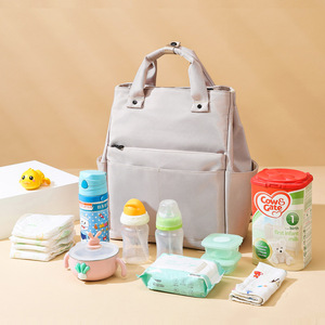 Waterproof Women Tote Backpack Large Capacity Multi Pocket Zipper Diaper Mommy <b>Bag</b> - Product Image 6