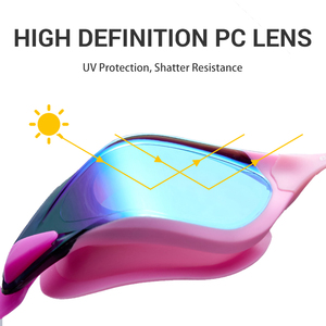 Chuyên nghiệp dành cho người lớn đua bơi kính chống sương mù UV tính năng chống thấm nước PC ống kính Silicone Gasket cho thể thao bơi ebay - Product Image 3