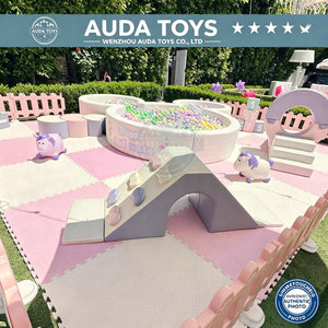 Aire de jeux intérieure pour filles, <span class=keywords><strong>piscine</strong></span> à balles en forme d'ours de couleur crème et équipement de jeux doux, location d'équipements pour fêtes, équipements pour écoles pour enfants - Product Image 3