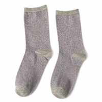 Chaussettes décontractées élégantes et légères en fil d'or et d'argent, douces et respirantes, pour un usage quotidien (OEM/ODM)