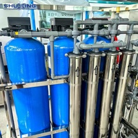 Système de filtration d'eau par osmose inverse à faible coût, 1000 Lph, système de filtration d'eau, membrane 4040, machine de traitement de l'eau en FRP