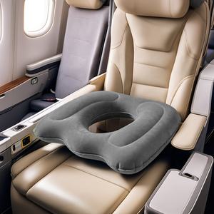 JYM Portable Air-Filled Gonflable Donut Coussin Siège Fesses Hémorroïdes Oreiller pour Soulagement de la Pression de la Douleur du Coccyx pour Utilisation de Chaise - Product Image 6