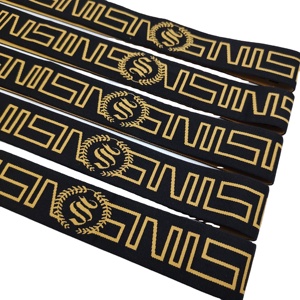 High Quality Woven Jacquard Elastic Band 3.5cm 4cm 4.5cm 5cm Customizable Colors and Sizes for Underwear Waistband - Product Image 3