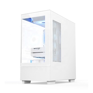 Mini Torre Micro ATX 3 Ventiladores RGB Elite Blanco Gabinete Gaming de Aluminio para <span class=keywords><strong>PC</strong></span>, Caja ATX para Ordenador - Product Image 4