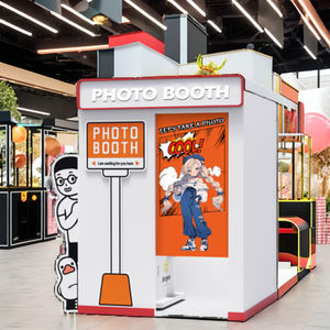 Apparence accrocheuse Photomaton pas cher discours personnalisé sons Selfie Photomaton fermé monnayeur Photomaton Machine - Product Image 6