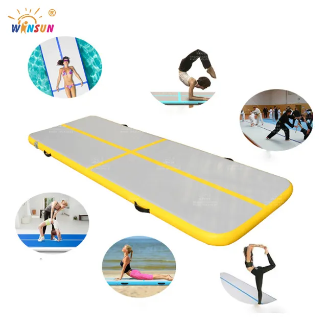 Custom cheap Custom size Thick Inflatable airtrack equipment used gymnastic mats gymnastics wrestling martial arts mat carpet