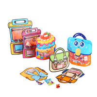 Sac de bonbons pour jeu de grue, emballage de collations, sac cadeau, pochette de fête festive, sac fourre-tout, sac pour la Journée des enfants et les anniversaires, en matériau PET PE