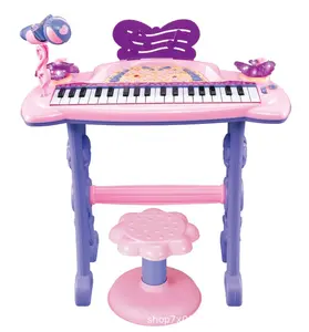 Fée clavier électronique Piano avec chaise éducation précoce multifonctionnel orgue électronique jouet vente jouet Instrument de musique